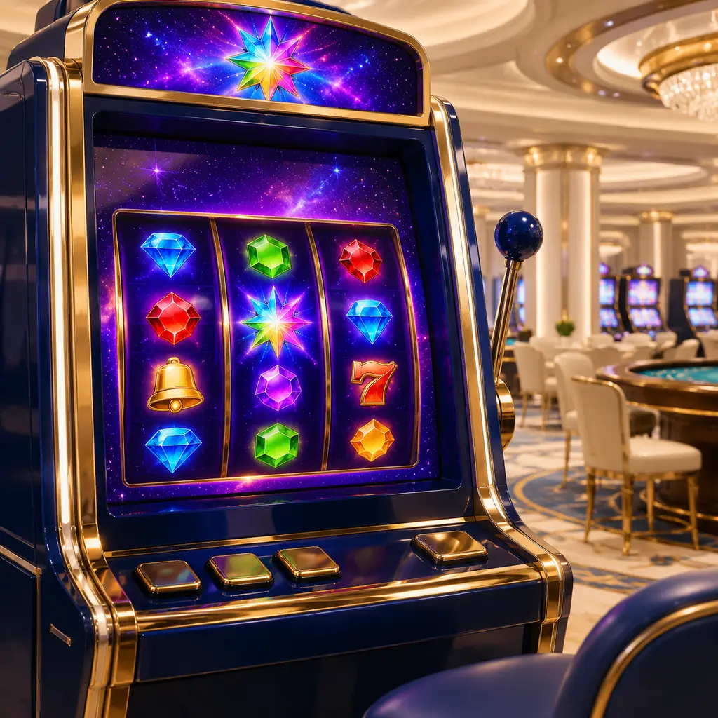Perangkat slot bertema permata sebagai ilustrasi pembahasan karya